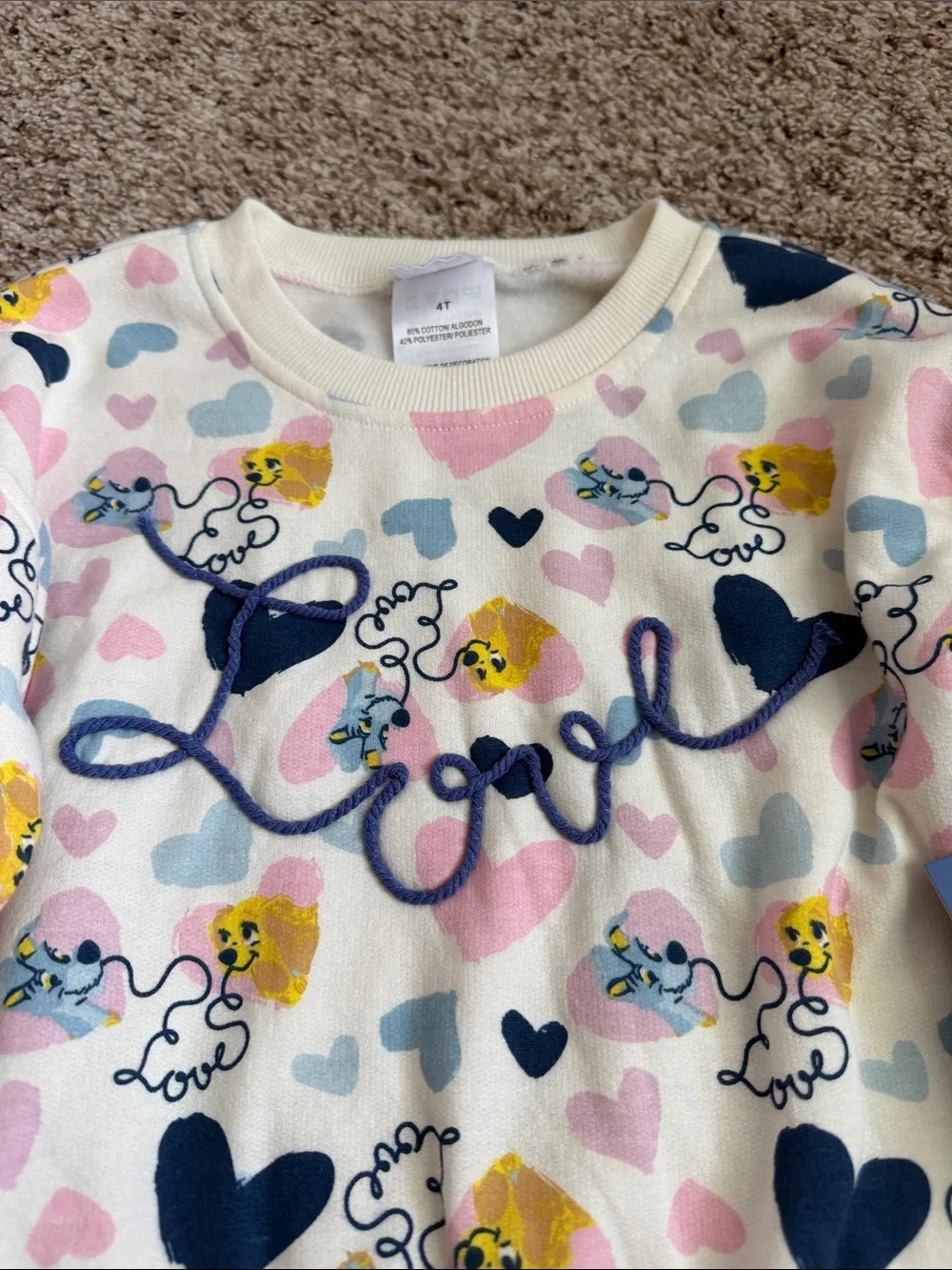 NWT DISNEY LADY AND THE TRAMP TWO PIECE FLEECE LINED SET